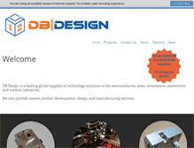 Tablet Screenshot of dbdesign.com